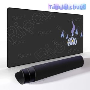 Potdemiel | Tấm Lót Chuột Cao Su Mở Rộng Có Cạnh Khóa Chống Trượt Chất Liệu HD Dành Cho Chơi Game Trên PC - Phụ Kiện Bàn Làm Việc Pokemon Chandelure Dành Cho Game Thủ