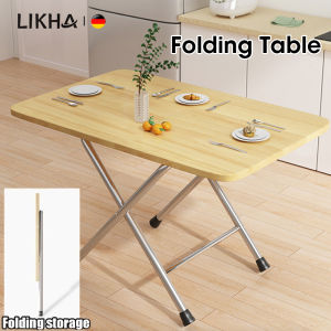 LIKHA Foldable Table Portable Dining Table for Kitchen Save Space Multi-Purpose Outdoor Picnic Simple Folding Table