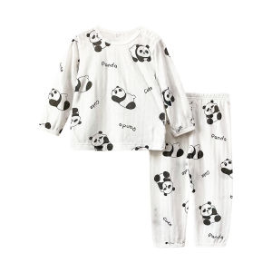 Bamboo Fiber Cotton Thin Long Sleeve Childrens Underwear Set For Summer Spring Autumn