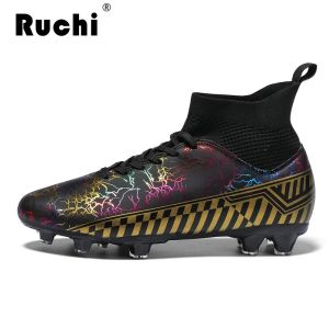 RUCHI  Size 31-48 Professional Football Boots Kids Men Soccer Shoes Sneakers Cleats Futsal Football Shoes for Boys Girl 2023 New