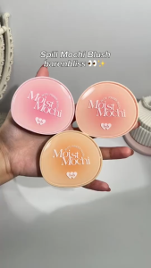 Barenbliss Moist Mochi Powder Blush 12H Tahan Lama | Multi-use Cream Blush Super Pigmented