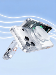 Divi | Transparent Heat Dissipation Anti-Drop Ultra Thin Rotatable Stand High-Grade Phone Case