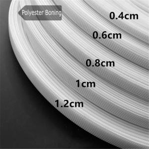 50 Yard White Polyester Boning for Sewing Through Low Density Boning for Wedding Dress Nursing Caps Corset Bridal Gowns