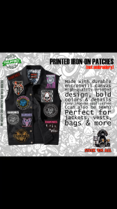 RAMONES -inspired Printed Iron-On DIY Patches for Jacket Decoration. Features 2026 patches with band logos and album art. Suitable for customizing denim jackets. Ideal for rock music enthusiasts.