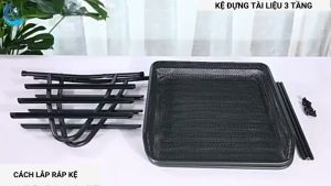 Kệ Sắt 3 Tầng Đựng Tài Liệu Hồ Sơ Văn Phòng Băng Hợp Kim Sơn Tĩnh Điện Chắc Chắn Sang Trọng Thẩm Mỹ Tiện Lợi