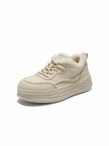 Belle | Warm Cotton Lined High-top Sneakers