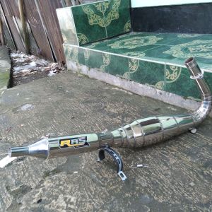 knalpot racing RX KING KOLONG KOMPETISI chroom