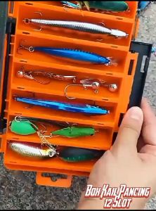 Box Kotak Kail Pancing Kotak Kail Pancing Fishing Hook Storage Fishing Box 14 Slot