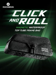 【Giao hàng địa phương】ROCKBROS Xe Đạp Trên Túi hình ống Wterproof Siêu Nhẹ vỏ cứng Từ Chịu Mài Mòn Xe Đạp Túi gắn trước sườn xe xe đạp đường trường xe đạp MTB Phụ Kiện