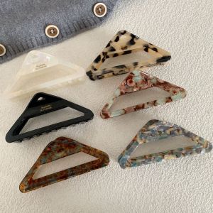 Elegant Acetate Hair Clips Womens Triangle Half-Up Shark Fin Hair Grips Korean Style Back of Head Fashionable Hair Accessories