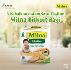 Biskuit Bayi Milna 130 gr Tinggi Kalsium & Zat Besi
