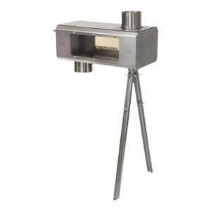 HUANGYELIEREN | Fire Spark Prevention & Heating Cube Chimney Outdoor Fire Pit Stove