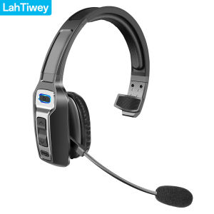 Bluetooth Headset with Microphone Trucker Bluetooth Headset with AI Noise Cancelling & Mute Button Wireless On-Ear Headphones