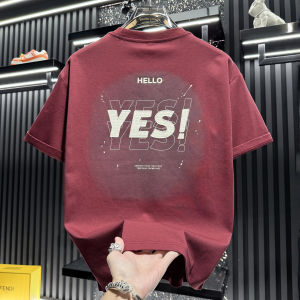 FGD | High-end American Style Letter Print Short Sleeve T-Shirt Slim Fit