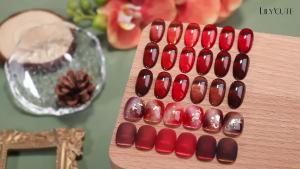 LILYCUTE 7ML Jelly Amber Gel Nail Polish Autumn Nail Art Bloom Leopard Pattern Nail Gel Semi Permanent UV Gel Polish Varnishes