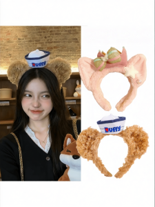 Mickey & Duffy Themed Plush Headband