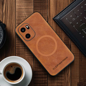 szhaiyu | For Magsafe Leather Phone Cases for OnePlus 13 13R 13T 15 15T ACE 5 6 Pro Ultra Racing Magnetic Wireless Charging Cover