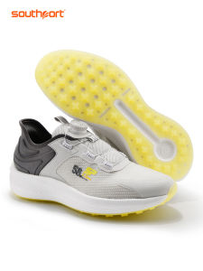 Southport Mens Golf Shoes Summer Collection Breathable Lightweight Mesh Shoes with Golf Buckle Laces Golfing Footwear
