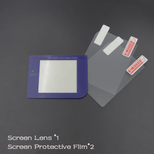 Colorful Screen Lens Cover With 2Pcs Screen Protector Film For GB DMG‑01 Console Display Panel Replacement Repair Parts