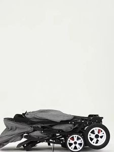 Twin Luxury KAPO Double Stroller for 2 Kids - Lightweight Foldable 0-8Y with 5D Wheels & UV Canopy