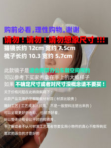 Fancy Internet Celebrity Dressing Mirror Cat Bag Portable with Handle Acetic Acid Small Mirror Handheld Office Carry-on Cosmetic Mirror