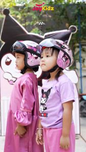 JOYKIDZ Helm Anak Bogo Motif Kaca Cembung Karakter Cowo Cewe Usia 2-7 Tahun