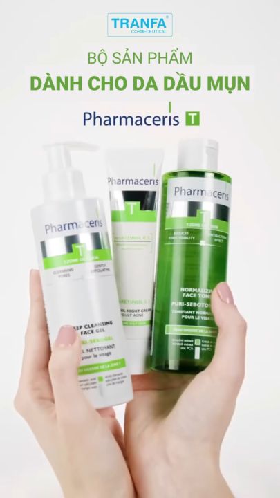 Kem dưỡng RETINOL 0.3 PHARMACERIS giảm mụn sáng da chống lão hóa, tăng sinh collagen 40ml