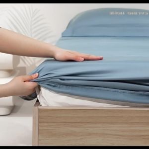 CHT ผ้าปูที่นอน 3.5 ฟุต 5 ฟุต 6 ฟุต ผ้าปูที่นอนเกรดพรีเมี่ยม ใหม่ผ้าปูที่นอนไหมเย็น ผ้าซาติน เนื้อนิ่ม ย็น เนียน เหมาะกับอากาศร้อนๆ ฟรีปลอกหมอน