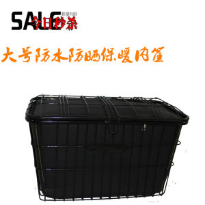 Rainproof Electric Bike Basket Inner Package Warm Bicycle Basket Gall Mountain Elderly Tricycle Rear Vegetable Basket Folding Pet
