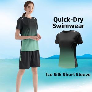 HROLRN | New UV Protection Long Sleeve Pants Swimsuit Set Plus Size Modest