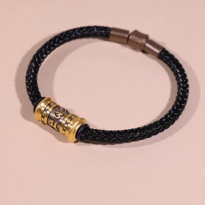 CHOW SANG SANG 999 24K Gold  Buddhist Mantra Bracelet for Women & Men Size 19cm 94394B