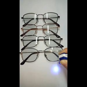 [ FREE BOX ] Kacamata Photocromik Antiradiasi Korea / Fotokromik Blueray Pria Wanita Frame Besi Anti Silau / Potocromik Sunglasses Lensa Gelap Normal / Kacamata Fashion Trendy Blueray 2 IN 1 Model Kekinian Murah