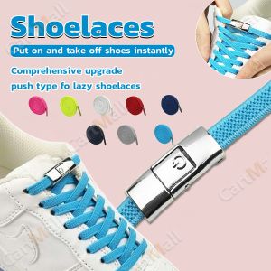 1 pair 8MM elastic shoelaces no tie lazy shoe laces lock Laces Kids Adult Outdoor Sneakers Shoelace