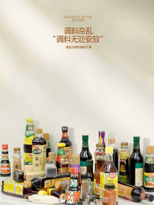 SyokSyok ECOCO Kitchen Seasoning Rack Pull Out Spice Organizer Carbon Steel Shelf Bottle Holder Countertop Storage