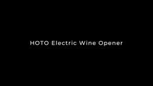 HOTO Electric Wine Opener – One-Click 10s Uncorking Hidden Foil Cutter 250g Lightweight Design