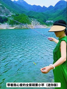 คันตกกุ้ง ชิงหลิว 1.5m/1.8m คันเบ็ดตกปลาขนาดเล็กสำหรับเด็กแบบสั้น รุ่น Micro-objects คันเบ็ดตกปลาเก๋า คันเบ็ด