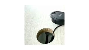 Furniture Embedded Wireless Charger - Black with USB Type-A & Wireless-Charging Port CE Certificate
