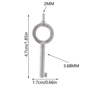 【1PC American Style Universal Flat Key Blank Special Key Handcuff Lock Key Zinc Alloy Keychain】