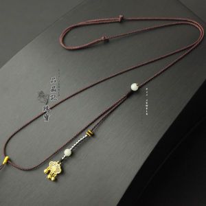 Slim Ladies Hand-Knitted Adjustable Long and Short Lanyard