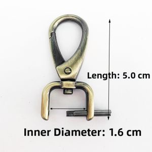 Black Metal Buckle Strap Hardware Single Shoulder Bag Detachable Hook Accessory Lanyard Leather Goods Fashion Accessories