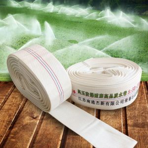 10M Fire Hose Hydrant Canvas PU Selang Layflat Tremi 2/2.5 Inch Selang Floating Pump Mesin Siram Bawang Merah Pompa Air Apung Selang Air Untuk Pemadam / Pertanian