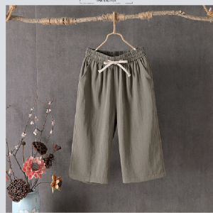 QIAOXIZI | Summer Lightweight Wide Leg Pants for Plus Size Women