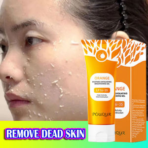 ORANGE Exfoliating Gel Face Eksfoliasi Wajah Blackhead Cleaner Orange Exfoliating Whitening Gel 100g Pelembab Pengelupas Kulit Wajah Penggosok Tubuh Eksfoliasi Wajah Blackhead Cleaner Orange Exfoliating Whitening Gel