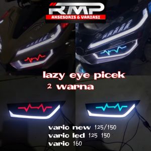 lampu alis lazy eye picek  2 warna vario new 125 150 vario  led 125 150  vario 160