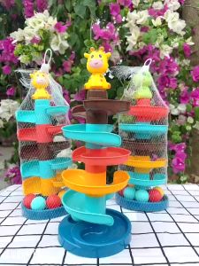 Đồ Chơi Tháp Thả Bóng Thang Xoắn Vui Nhộn Cho Bé Vận Động Phát Triển Trí Tuệ Tư Duy Đồ Chơi Trẻ Em - Little Kobo