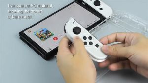 Tri-Town Transparent TPU Soft Case for Nintendo Switch OLED Game Console Switch OLED Silicone Protective Cover