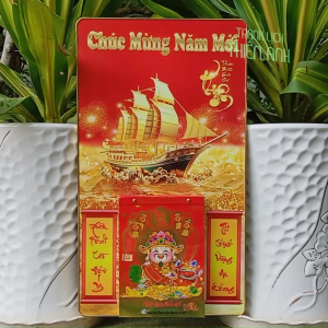 Lịch 2026 lịch treo tường Thuận Buồm Xuôi Gió 34x60cm kèm bloc 14.5x20.5cm (B2)