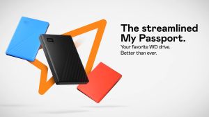 WD Western Digital My Passport 1TB / 2TB / 4TB / 5TB USB 3.0 Portable External Hard Disk Drive Red / Blue / Black / White