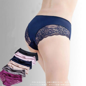 Xuderong 3/6PCS/Set Womens Panties Lace Underwear Middle Rised Lingerie Ice Silk Briefs Cozy Ladies Underpants M-XXL
