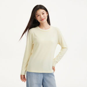 Hotwind | Slim Fit Long Sleeve T-Shirt Color-blocked Collar